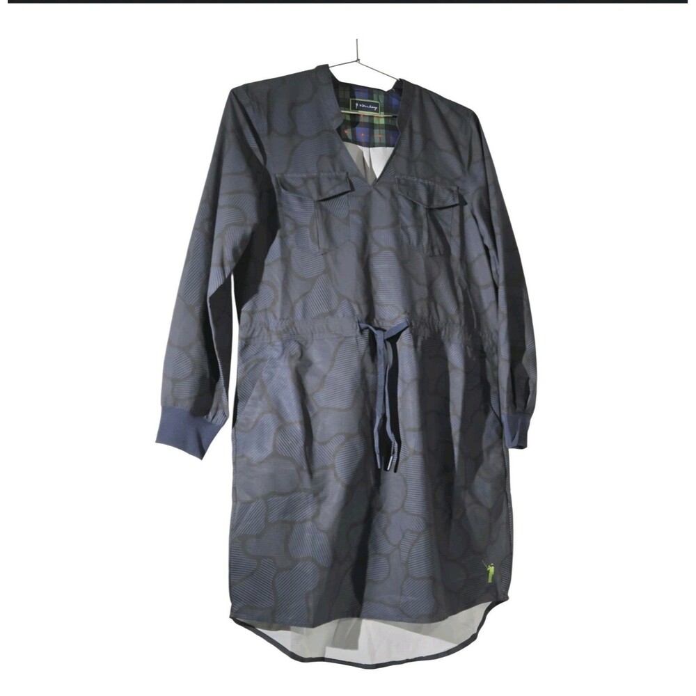 NWT William Murray Golf "In The Weeds" Driver Dress - Long Sleeve Navy- Medium